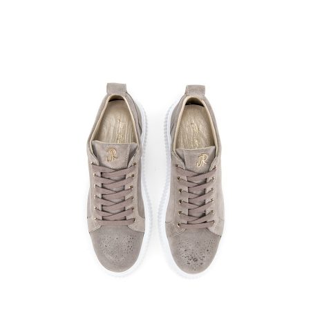 Muške kožne plitke patike John-Richardo-20268 sive ravne - Kupite odmah na Creator.rs -